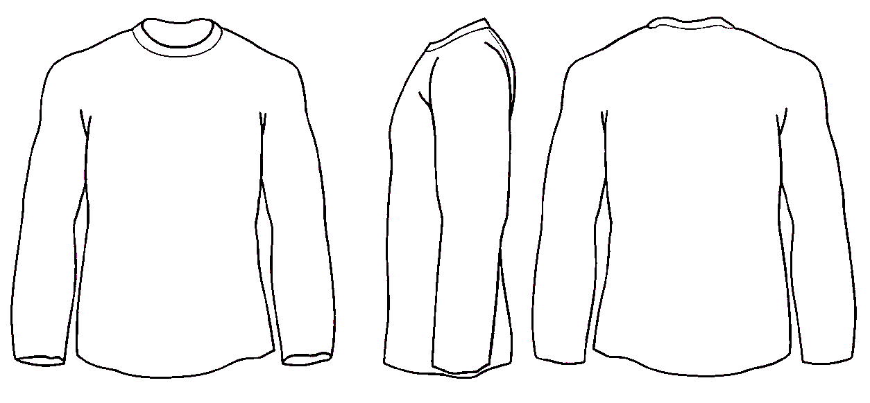 Long Sleeve Shirt Design Template